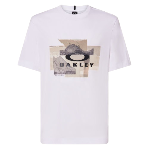 Mountain camo tee white