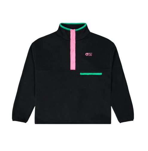 Arcca w 1/4 fleece black