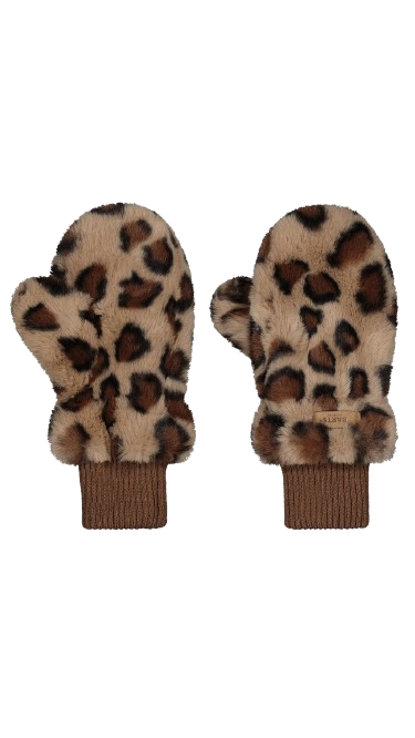 Ugasu mitts print brown