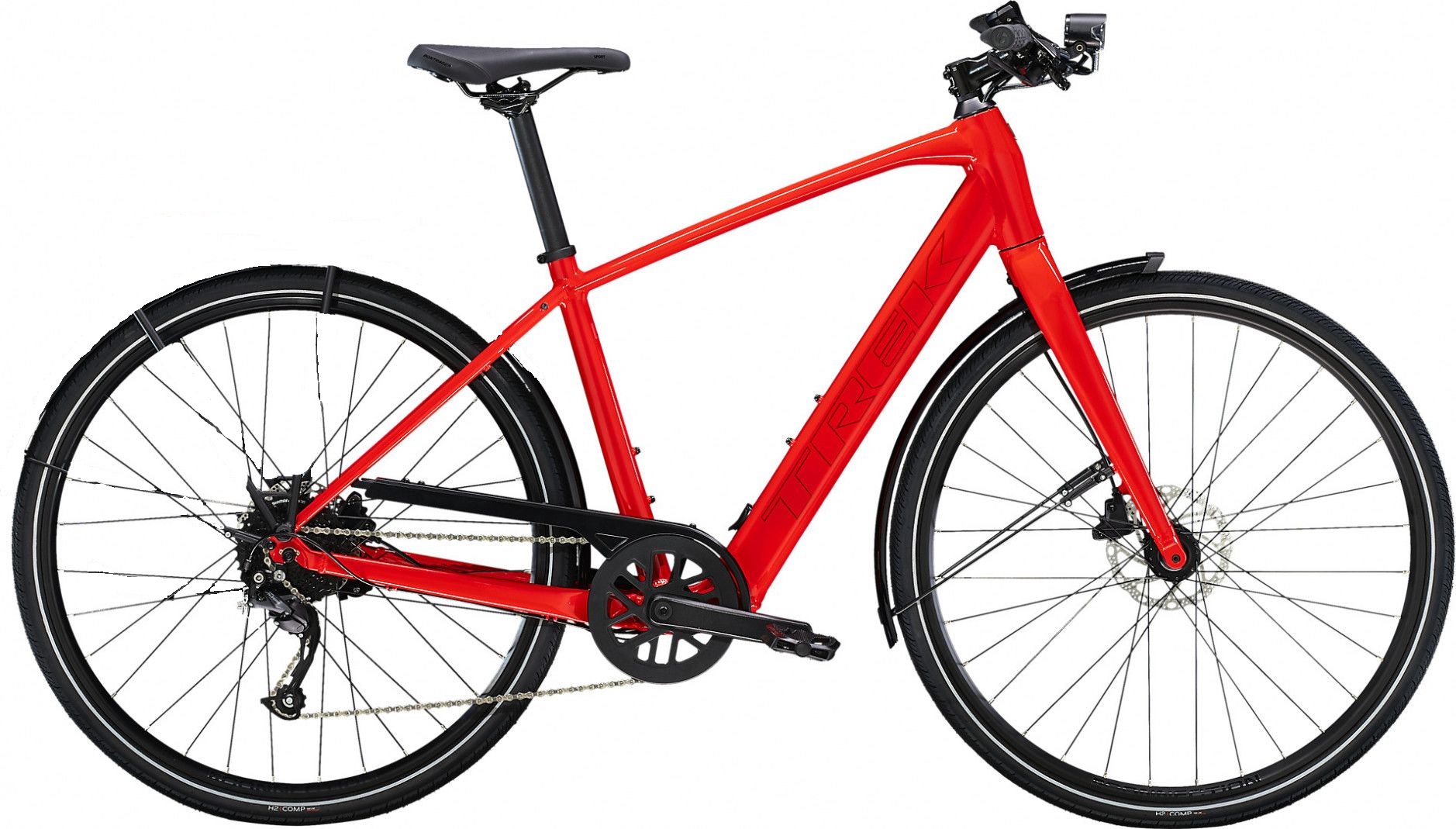 Vélo de Ville Électrique Trek FX+ 2 Shimano Altus 9V 250 Wh 700 mm